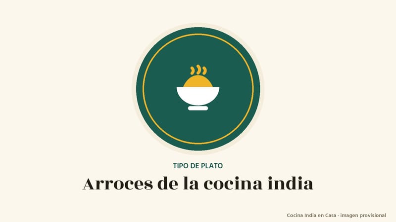 Arroces: imagen provisional con el cuenco del logo de Cocina India en Casa
