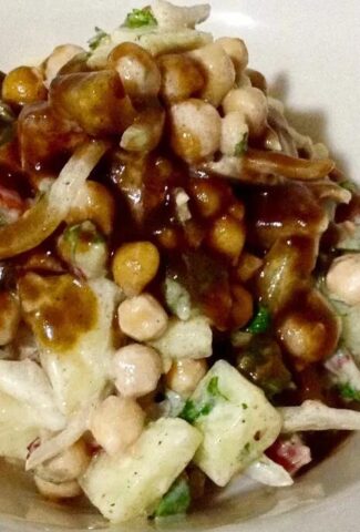 Ensalada de Garbanzos Chana Chaat - Receta refrescante y deliciosa