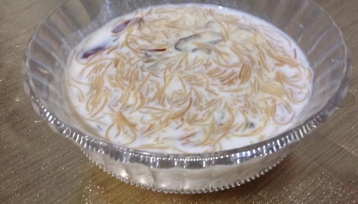 Dulce de fideos vermicelli con leche