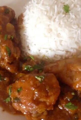 Receta de Pollo al Curry Masala con Arroz Basmati - Deliciosa y Fácil