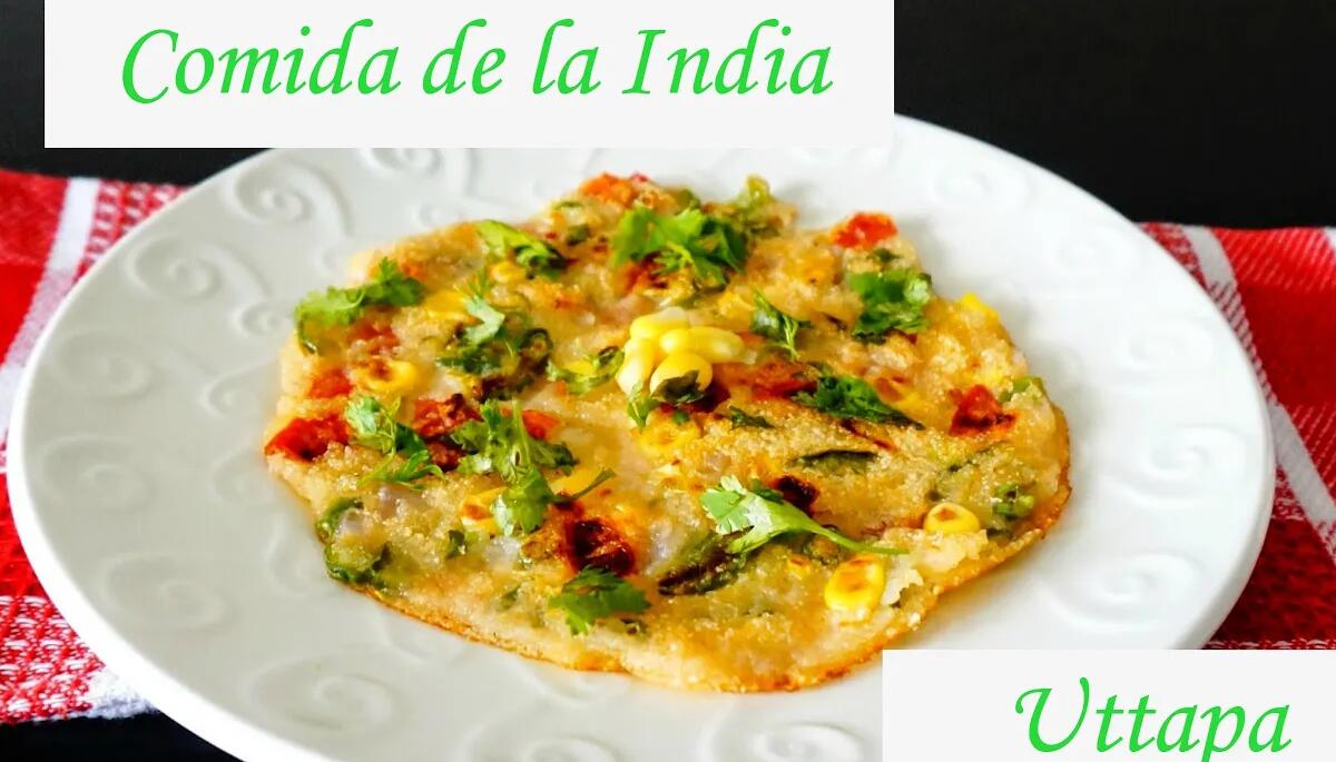 Tortilla Vegetariana de la India - Uttapa